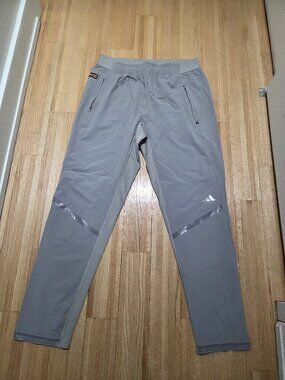 Adidas Cordura grey training pants (men's large)